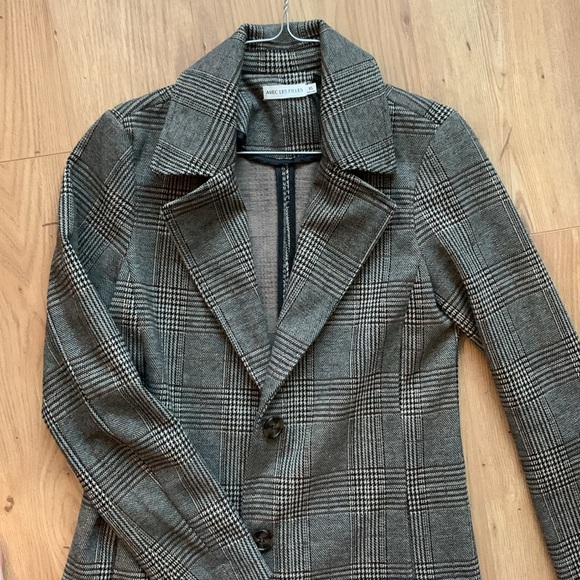 Anthropologie plaid trench / pea coat - Picture 3 of 7